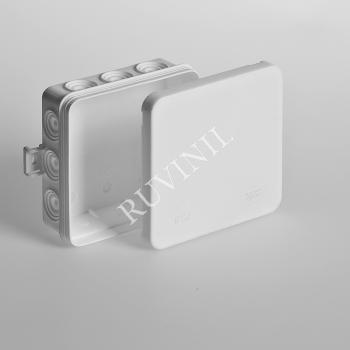 1007 Коробка разветвительная для открытой проводки 100х100х35 мм, белая 67095Б Ruvinil