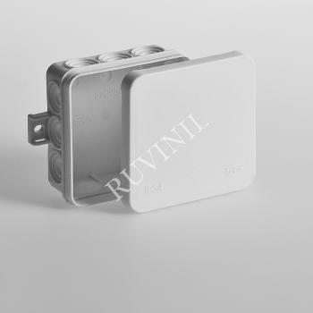 1012 Коробка разветвительная для открытой проводки 85х85х35 мм, белая 67093Б Ruvinil