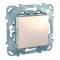 25768 Выключатель одноклавишный в рамку кремовый Unica U5.201.25ZD