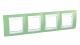 25773 Рамка 4 поста зеленое яблоко/белый Unica-Хамелеон U6.008.863
