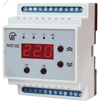 40667 Реле напряжения трехфазное РНПП-302 Новатек-Электро