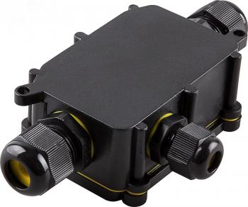 40705 Коробка распределительная водонепроницаемая 3 выхода, с клеммой в комплекте, Feron