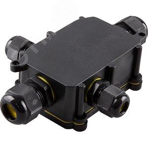 40733 Коробка распределительная водонепроницаемая 4 выхода, с клеммой в комплекте, Feron