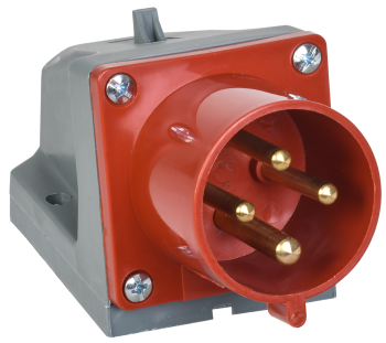 1664 Вилка стационарная ССИ-524 3Р+РЕ 32А 380-415В IP44 IEK