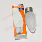 5336 Лампа накаливания Osram матовая свеча Е27 40Вт
