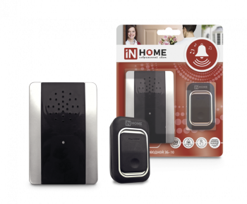 43620 Звонок беспроводной ЗБ-10 38 мелодий с регулировкой звука, подсветкой, 150м цифровым кодирован