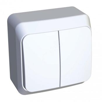 5562 Выключатель 2-кл. ОП Этюд 10А IP20 с подсветкой бел. SE