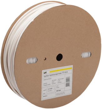 28716 Трубка термоусаживаемая ТТУ 6/3 черная (200м/упак) IEK