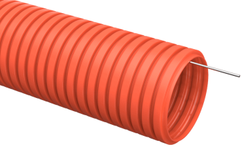 41165 Труба гофрированная ПНД d=20мм с зондом оранжевая (100м) IEK