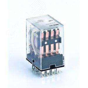41188 Промежуточное реле 4 конт. с LED инд. 3А 24В AC ПР-102 Dekraft