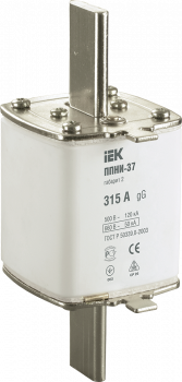 11063 Плавкая вставка предохранителя ППНИ-37 габарит 2 315А IEK