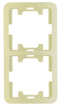 3341 Рамка 2-м Mimoza верт. крем Makel 32032