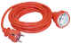 36317 Шнур УШ-01РВ с вилкой и розеткой 2P+PE/10м 3х1, 0мм2 оранжевый IEK