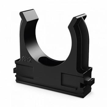 36733 Крепёж-клипса для труб Полистирол черная d32 мм Промрукав