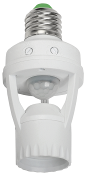 36947 Датчик движения ДД-045 E27 60Вт 360град 6м IP20 белый IEK