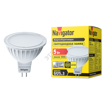 37007 Лампа светодиодная LED 5вт 230в GU5.3 белая (94129 NLL-MR16)
