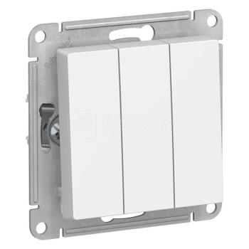 37364 Выключатель 3-кл. СП AtlasDesign 10А IP20 (сх. 1+1+1) 10AX механизм бел. SE