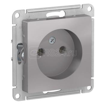 37378 Розетка 1-м СП AtlasDesign 16А IP20 без заземл. без защ. шторок механизм алюминий SE