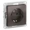 37407 Розетка 1-м СП AtlasDesign 16А IP20 с заземл. механизм мокко SE