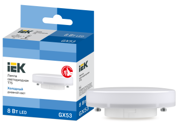 37468 Лампа светодиодная T75 таблетка 8Вт 230В 6500К GX53 IEK