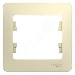 29298 Рамка 1-м Glossa бежевая SE
