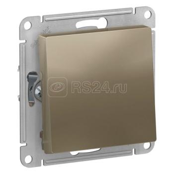 37487 Переключатель проходной 1-кл. СП AtlasDesign 10А IP20 (сх. 6) 10AX механизм шампань SE