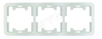 29353 Рамка 3 поста вертикальная белая Mimoza Makel 22033