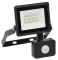 37510 Прожектор светодиодный СДО 06-20Д с датчиком движения IP54 6500K черный IEK