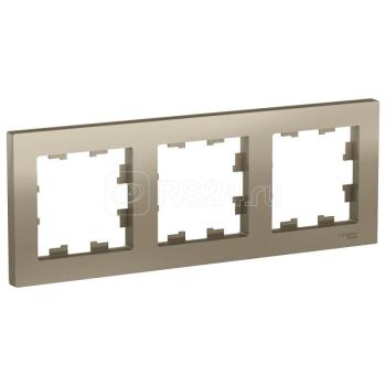 37546 Рамка 3-м AtlasDesign универс. шампань SE