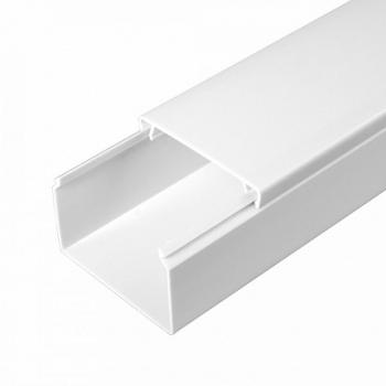 29370 Кабель-канал белый 2-й замок в п/э 60х40 мм (40м/уп) Промрукав