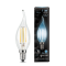 37668 Лампа LED Filament Свеча на ветру E14 11W 750lm 4100K Gauss