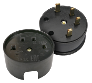 37765 Разъем печной РШ/ВШ карболитовый 25А 380В черный 9112 IN HOME