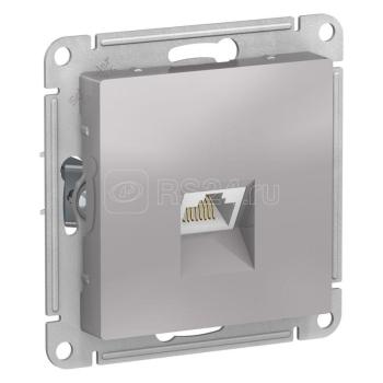 37840 Розетка компьютерная 1-м AtlasDesign RJ45 кат.5E механизм алюминий SE