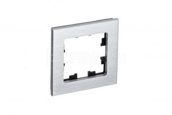 37846 Рамка 1-м AtlasDesign Nature метал. серебр. SE