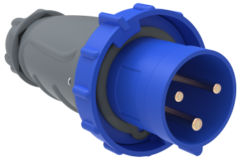 38139 Вилка переносная ССИ-033 63А-6ч/200-250В 2P+PE IP67 MAGNUM IEK