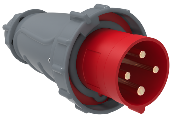 38140 Вилка переносная ССИ-034 63А-6ч/380-415В 3Р+РЕ IP67 MAGNUM IEK