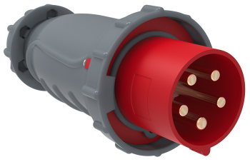 38141 Вилка переносная ССИ-045 125А-6ч/200/346-240/415В 3Р+РЕ+N IP67 MAGNUM IEK