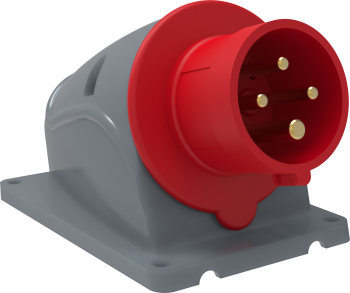 38151 Вилка стационарная ССИ-514 16А-6ч/380-415В 3Р+РЕ IP44 MAGNUM IEK