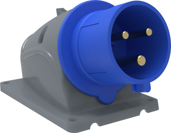 38153 Вилка стационарная ССИ-523 32А-6ч/200-250В 2P+PE IP44 MAGNUM IEK