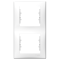 29521 Рамка 2 поста белая вертикальная Sedna SE