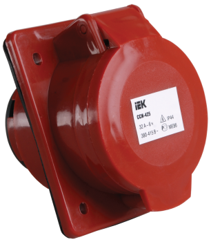 38295 Розетка стационарная скрытая ССИ-425 3Р+Е+N 32А 380-415В IP44 IEK