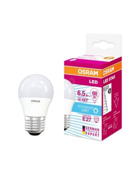 38296 Лампа светодиодная LED 6, 5Вт Е27 STAR ClassicP (замена 60Вт), нейтральный белый свет, матовая к