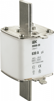 29565 Плавкая вставка предохранителя ППНИ-39 габарит 3 630А IEK