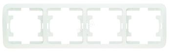 3157 Рамка 4 поста белая Mimoza Makel 22039
