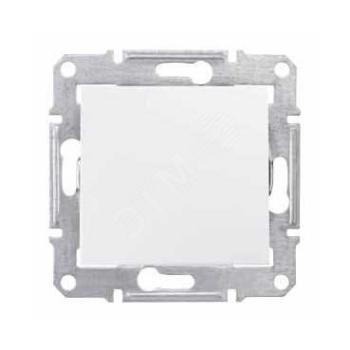 29567 Выключатель одноклавишный в рамку белый Senda SE