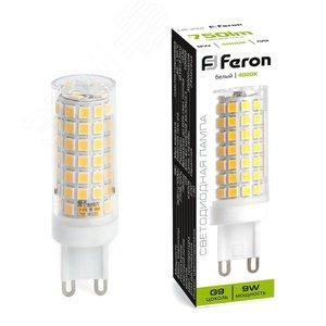 27329 Лампа светодиодная LED 9вт 230в G9 белый капсульная FERON