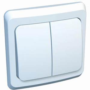 10511 Выключатель 2-кл. СП Этюд 10А IP20 с подсветкой бел. SE