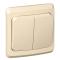10512 Выключатель 2-кл. СП Этюд 10А IP20 крем. SE