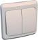 10516 Выключатель 2-кл. СП Этюд 10А IP20 с подсветкой крем. SE