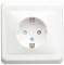 10528 Розетка 1-м СП Этюд 16А IP20 250В с заземл. защ. шторки бел. SE